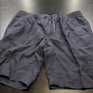 Alberto Linen Navy Shorts size 36